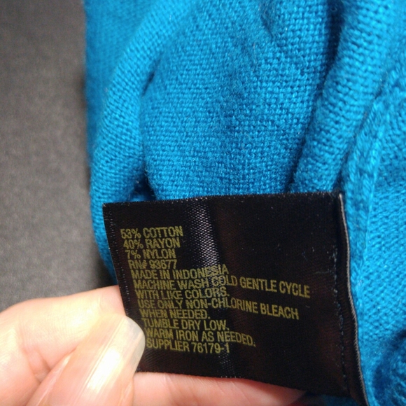 Worthington blue lightweight sweater size PM - Picture 4 of 5